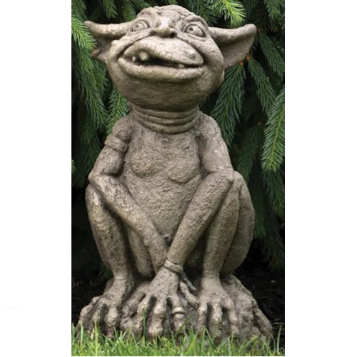 Orson Ogre Cement Garden Statue 18.25" High