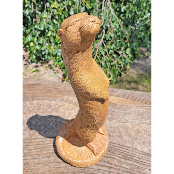 Otter Garden Cement Sculpture with Attitude