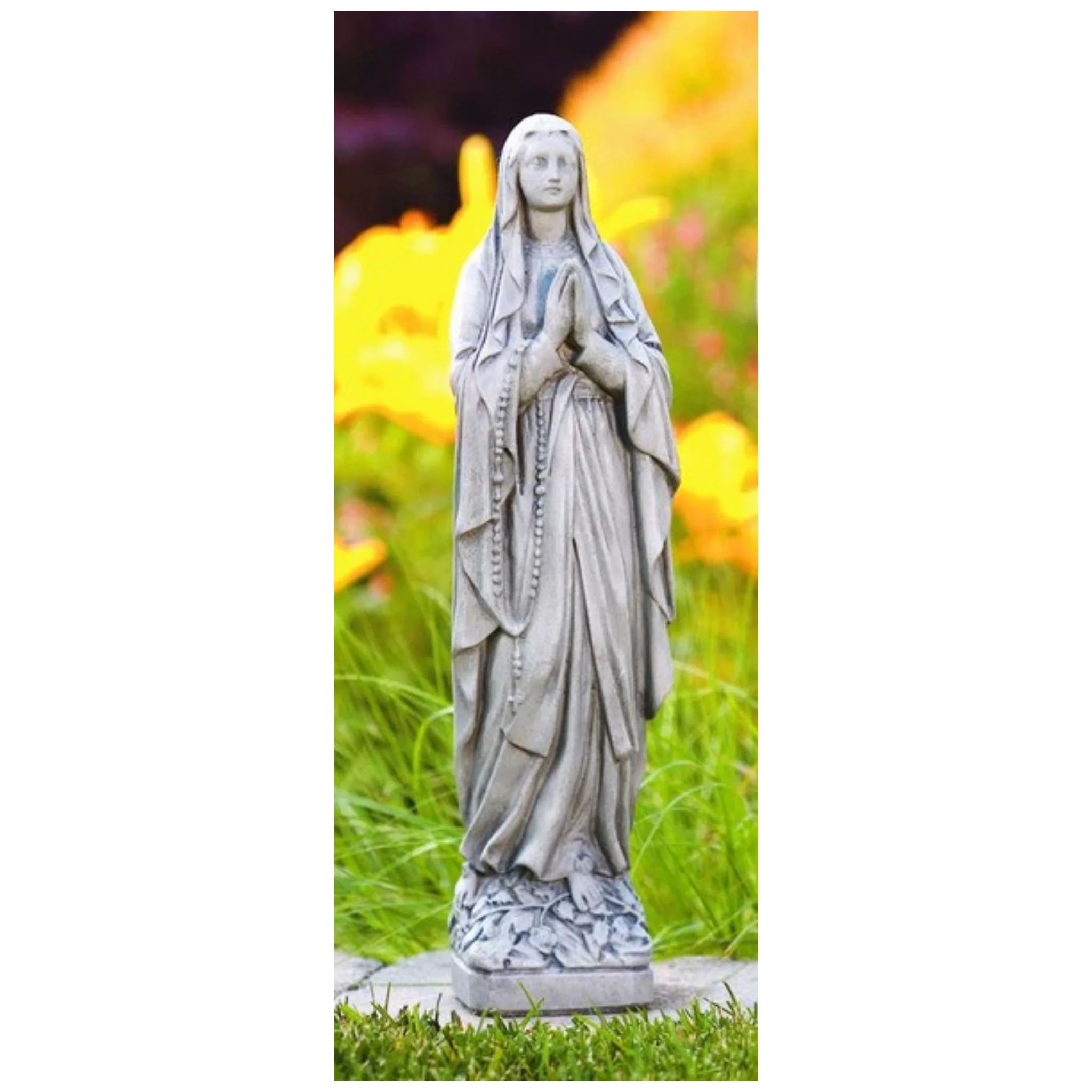 Our Lady Of Lourdes Statue 17.5" High