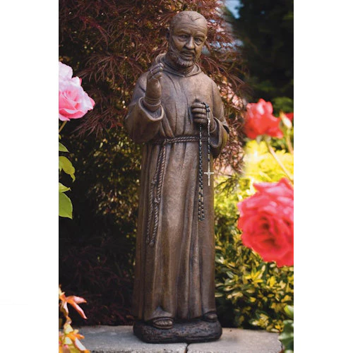 Saint Padre Pio Sculpture 30" High - Image 2