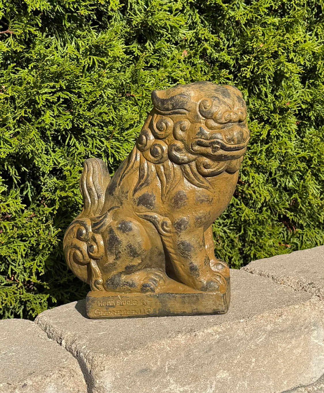 Pair of Foo Dogs Guardian Lion Statues – 10.5" High - Image 3