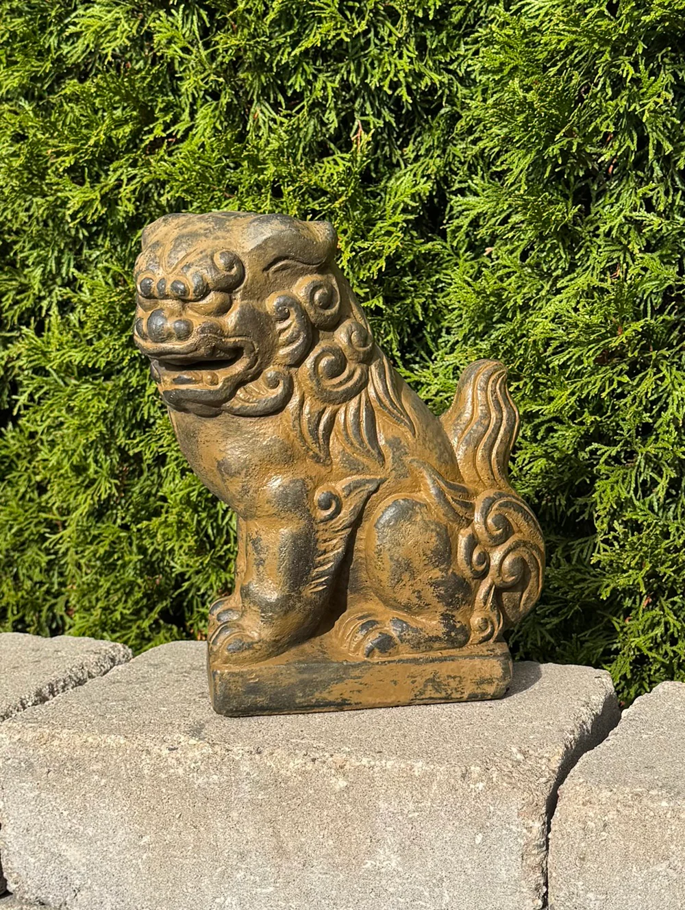 Pair of Foo Dogs Guardian Lion Statues – 10.5" High - Image 4