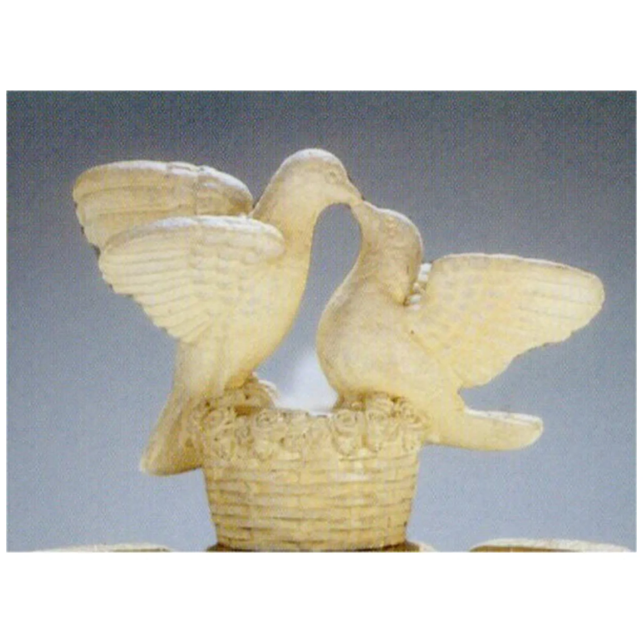 Doves Birds Statue Water Feature 24" High