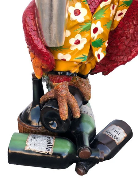 Parrot Butler with Tray Sculpture - Image 4