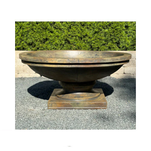 Prairie Dish Planter on Square Base 19.5" High