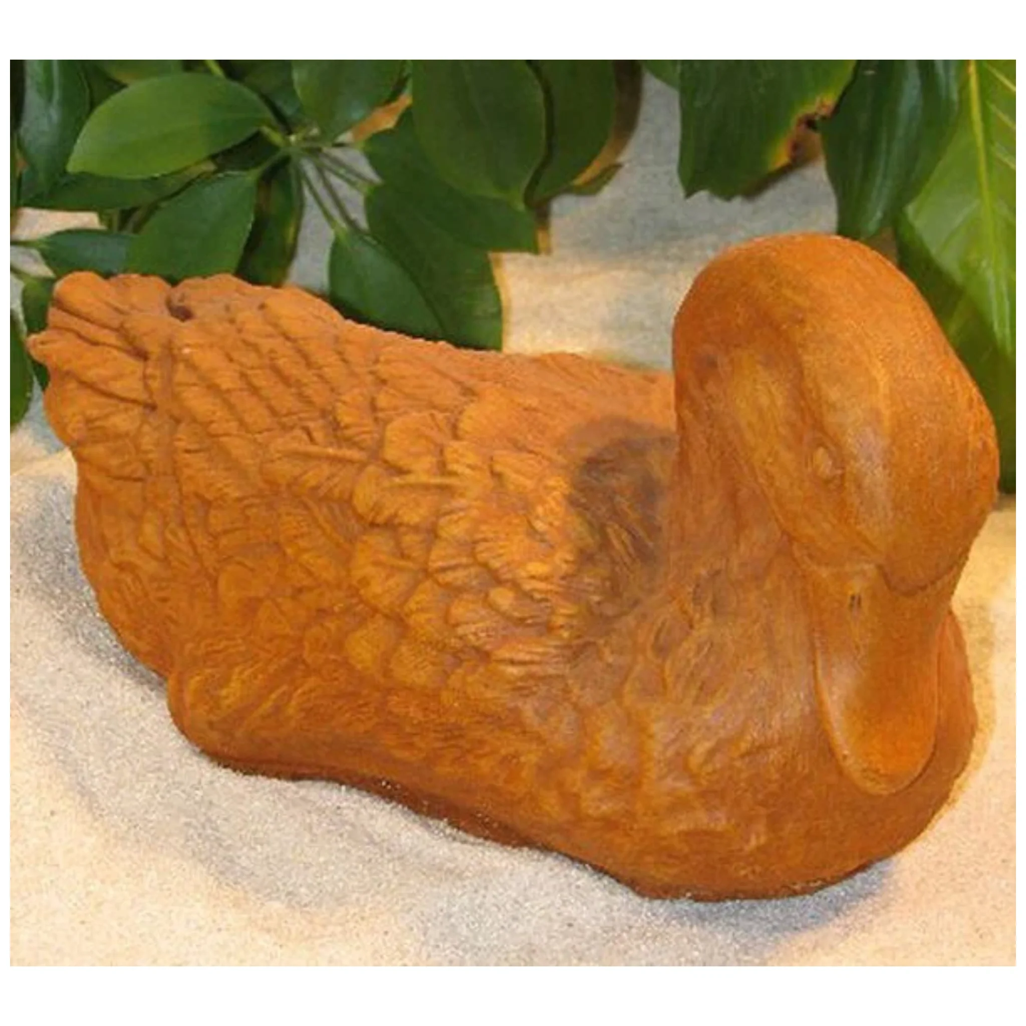 Reclining Duck Sculpture 12" Long - Image 3