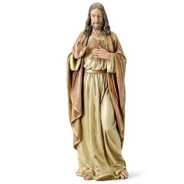 Sacred Heart Of Jesus Sculpture 37.5" H - Image 2