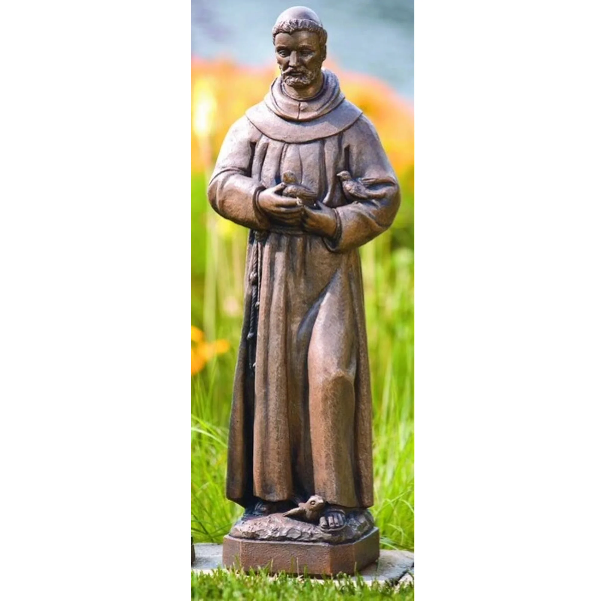 Saint Francis With Bird 24.5" High - Image 2