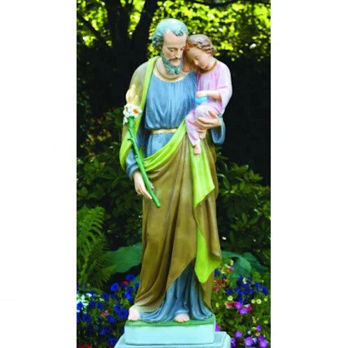 Saint Joseph And Child Life-Size Statue 54.5" High