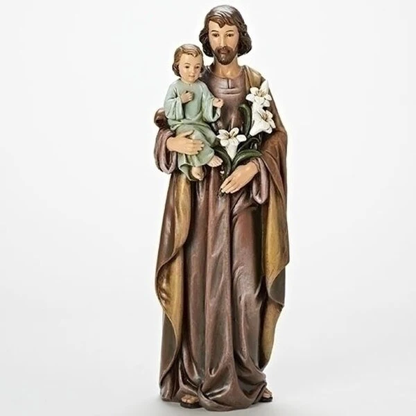 Saint Joseph with Child Figure Statue 18" High