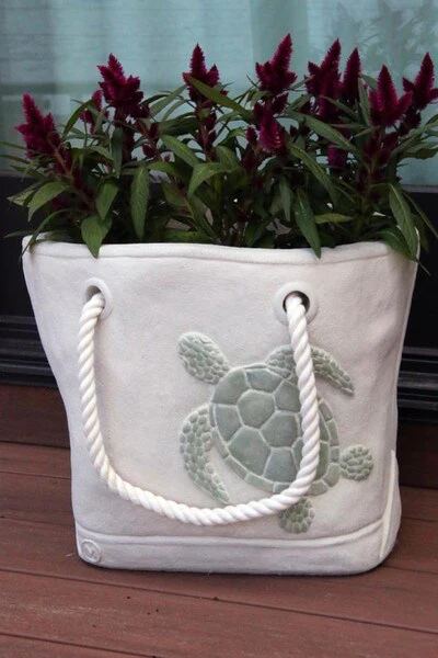 Sea Turtle Tote Garden Planter