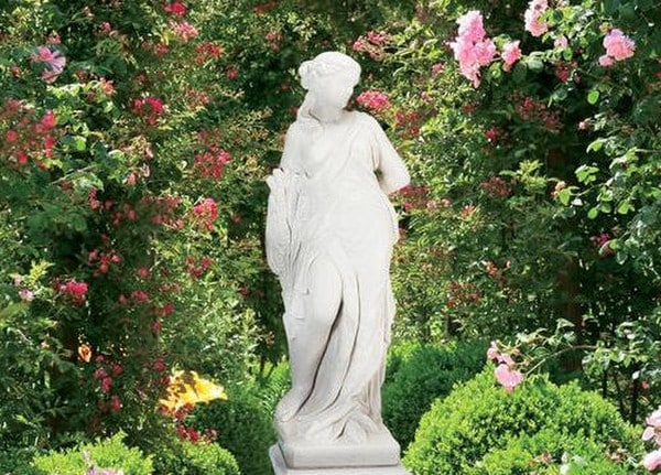Season Fall Goddess Life-Size Woman Garden Statue 60" High - Image 4
