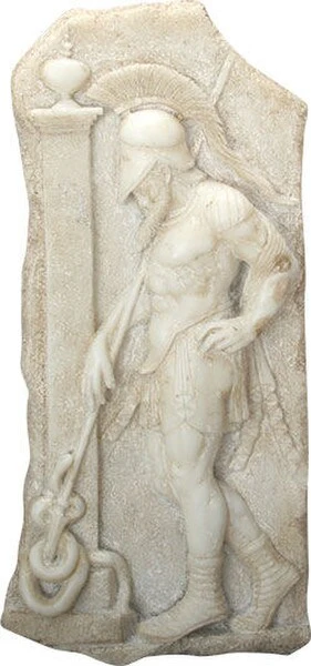 Sepulchral Warrior Frieze Wall Plaque Statue