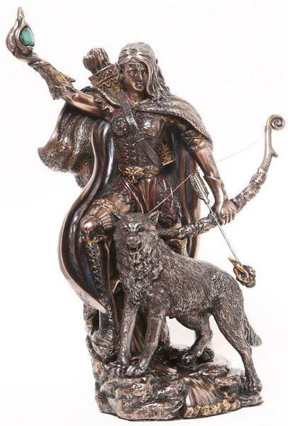 Skadi Goddess of Winter and the Hunt Viking Statue