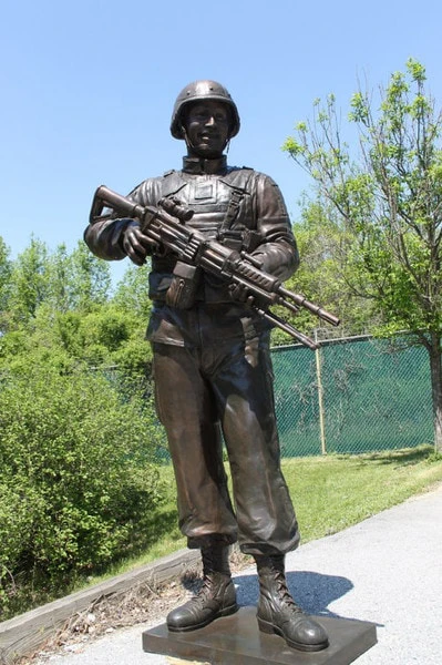 Guardian of Honor Life-Size Bronze Soldier Memorial Statue 80" High