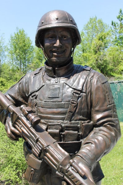 Guardian of Honor Life-Size Bronze Soldier Memorial Statue 80" High - Image 2