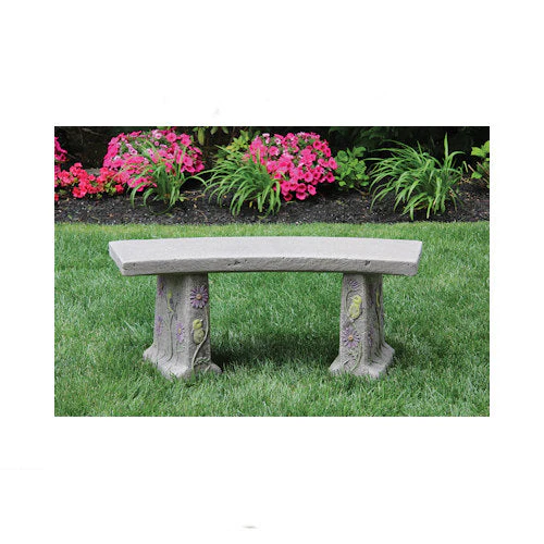 Songbird Cement Garden Bench