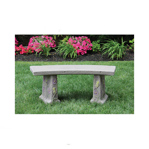 Songbird Cement Garden Bench - Image 2