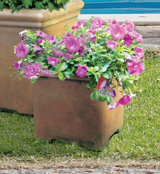 Square Planter Medium 16.5" High – Architectural Cast Stone - Image 2
