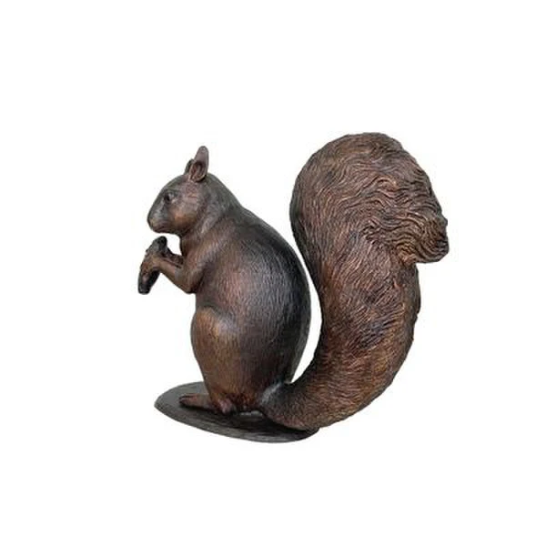 Squirrel with Nut Bronze Statue - Image 3
