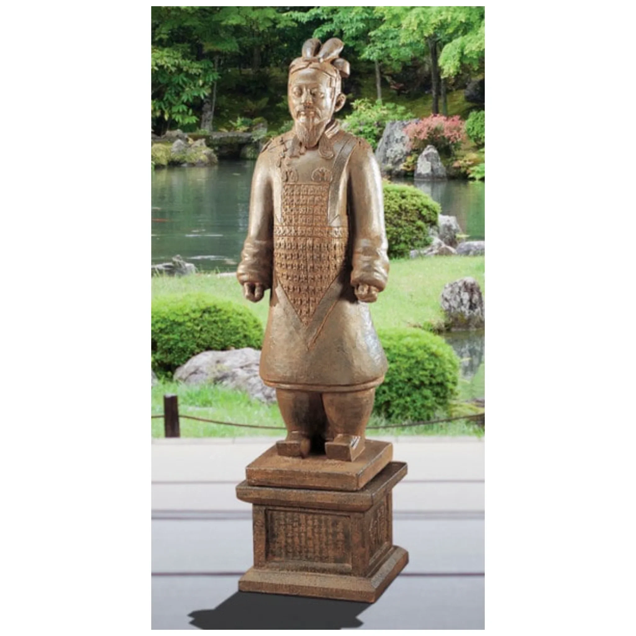Standing General On Pedestal 52" High