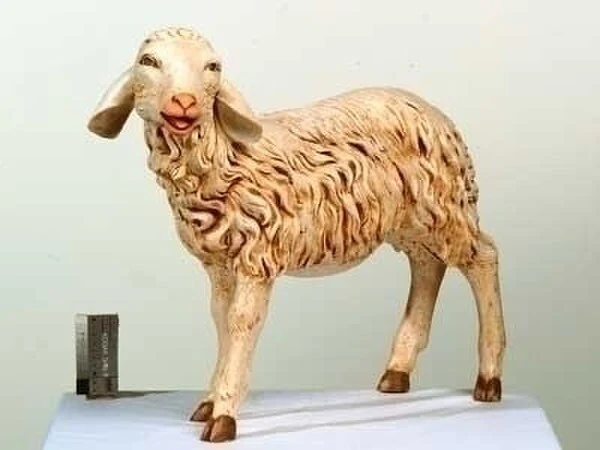 Standing Sheep Statue by Fontanini