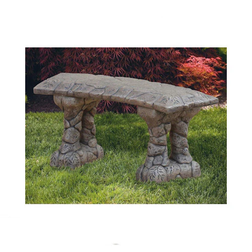 Stone Curved Bench 40" Long - Image 2