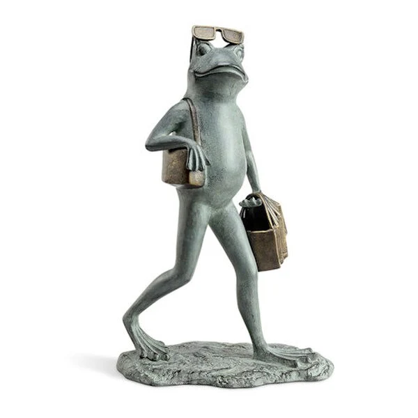 Suave Shopper Frogs Garden Sculpture - Image 2
