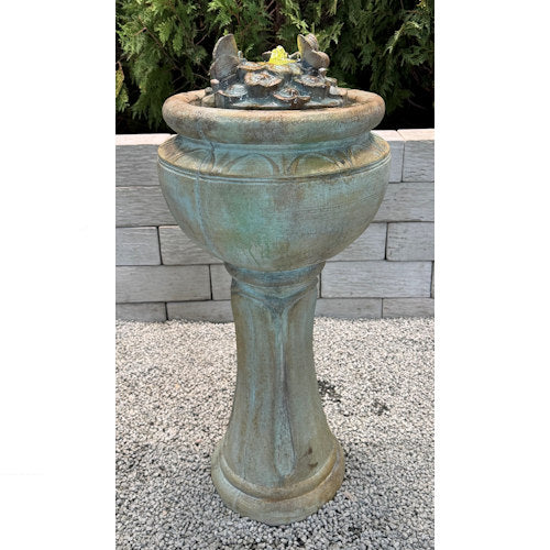 Butterfly Bubbler Fountain with Light 36" Tall