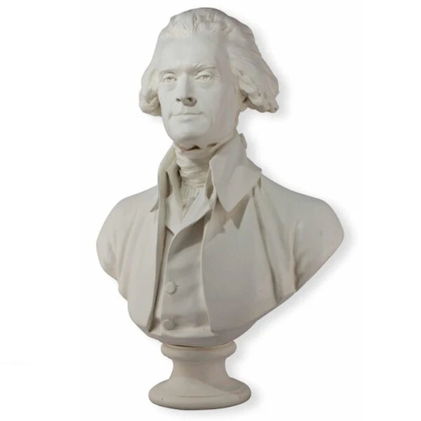 Thomas Jefferson Bust Life-size Sculpture 28" H