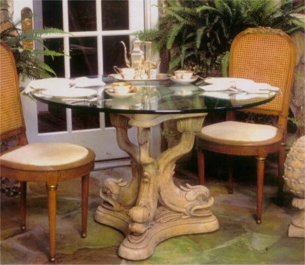 Triple Dolphin Table Base