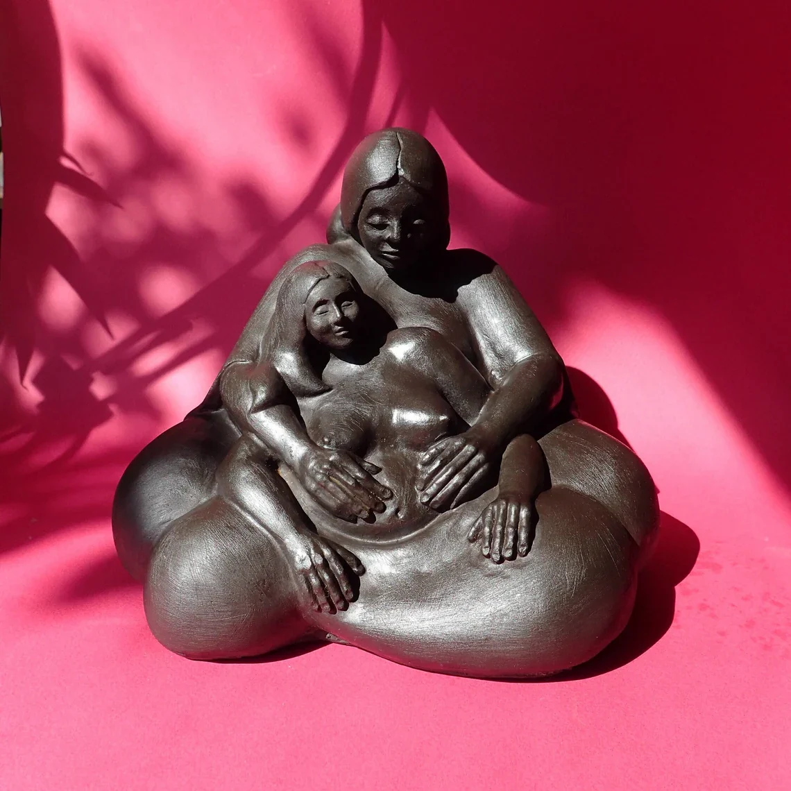 Two Women By Sigrid Herr Sculpture - Image 2