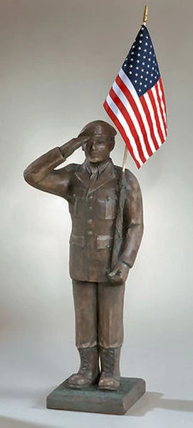 U.S. Armed Forces - Army Garden Statue 41" High - Image 3