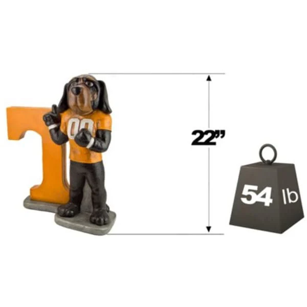 University of Tennessee Smokey College Colors Mascot Statue - Image 3
